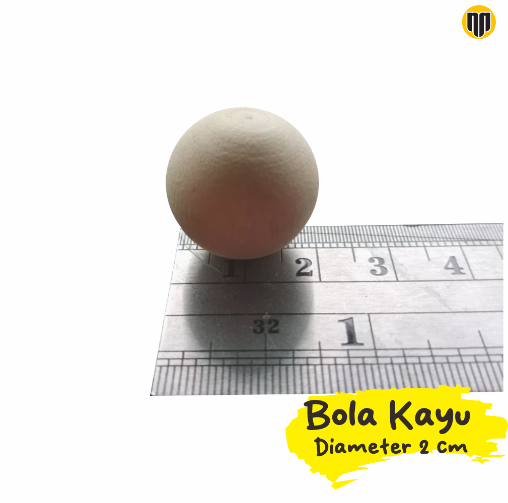 Bola Kayu diameter 2 cm - Gambar 3